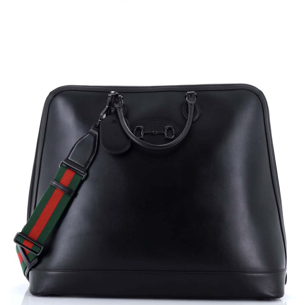 Gucci Horsebit Web Duffle Bag Leather #244376G18B